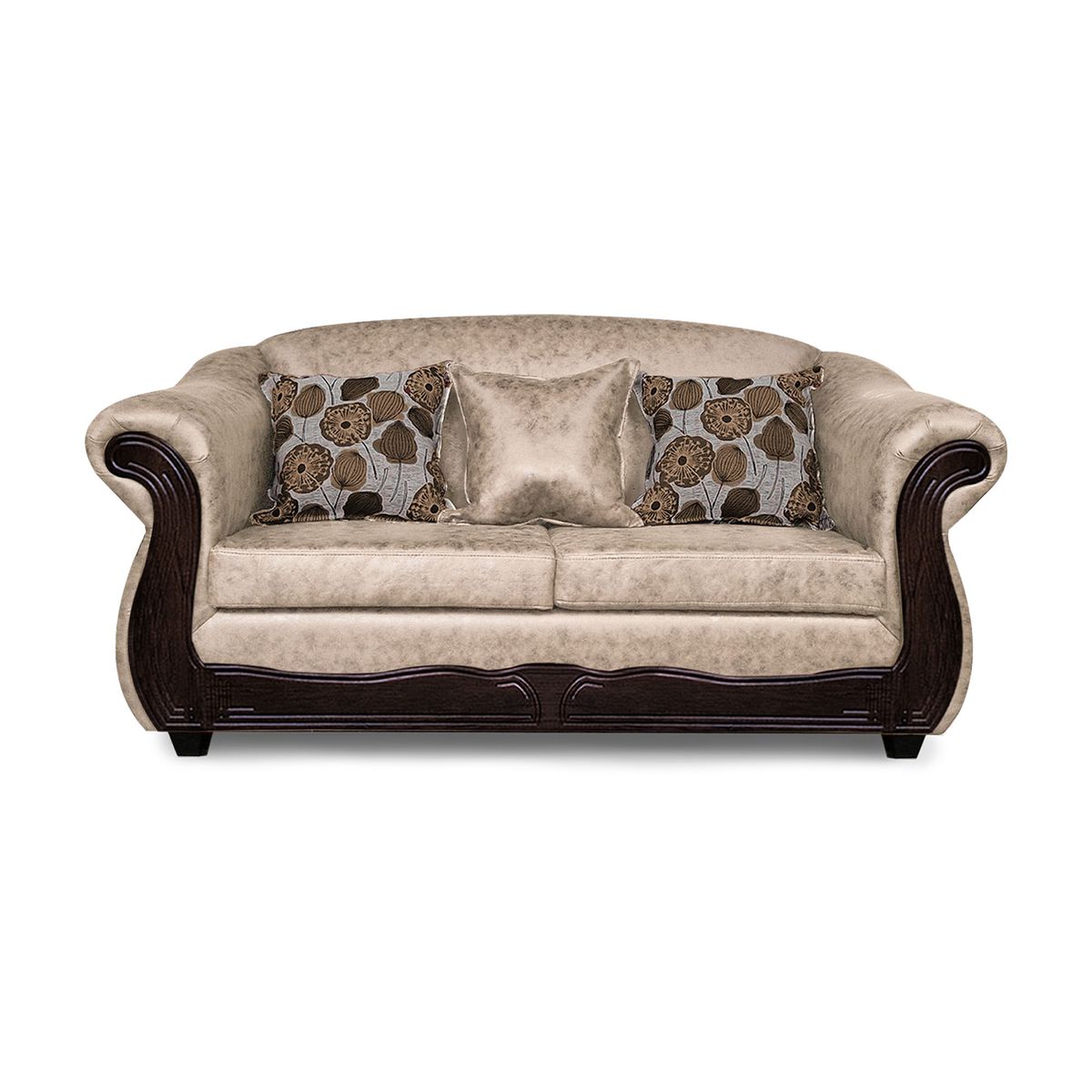 ADONIS LEUDH - Sofá 2 Cuerpos Estambul Envejecido Extra Grande Beige