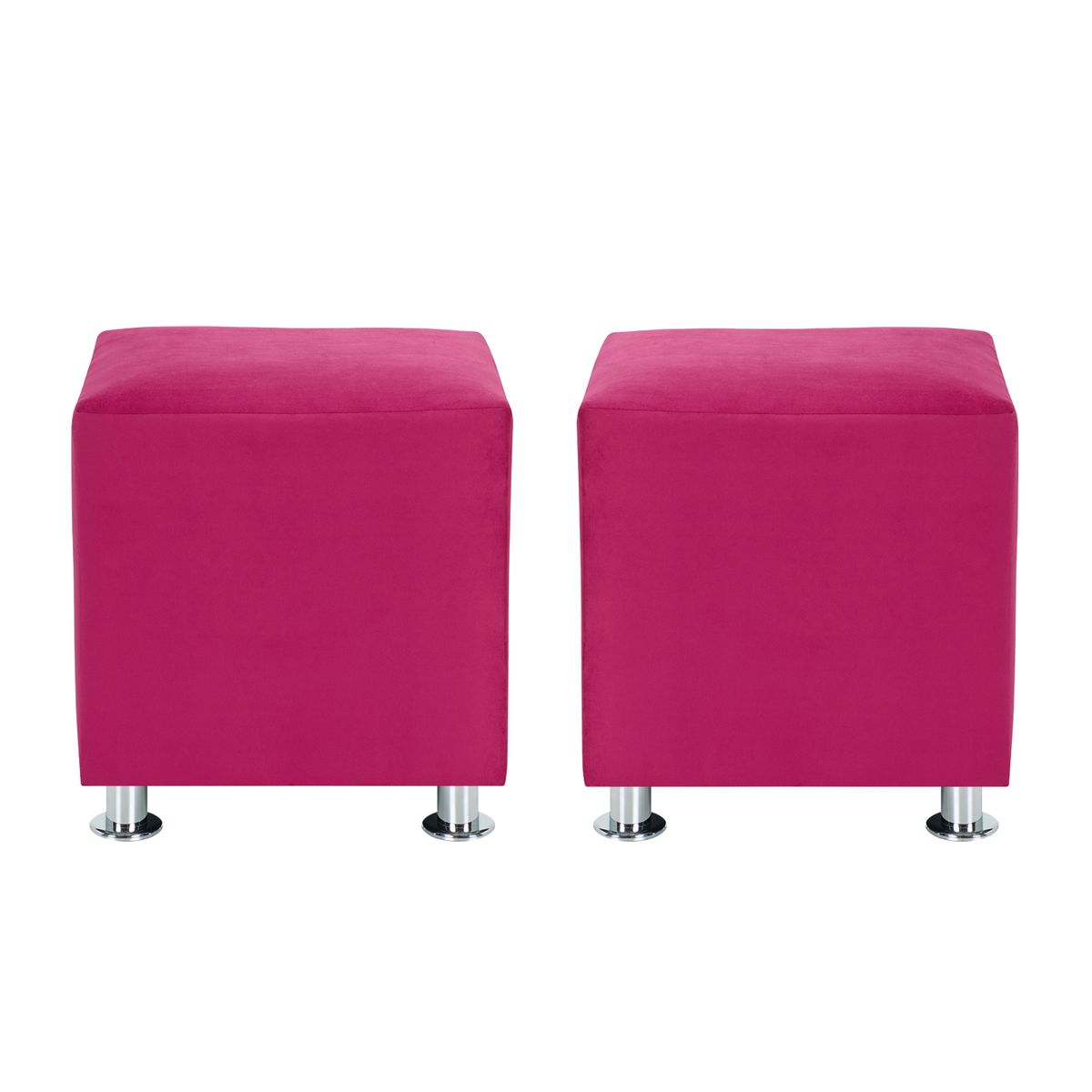 BODEVIR - Set Pouf Cali 1C Felpa 12 Burdeo