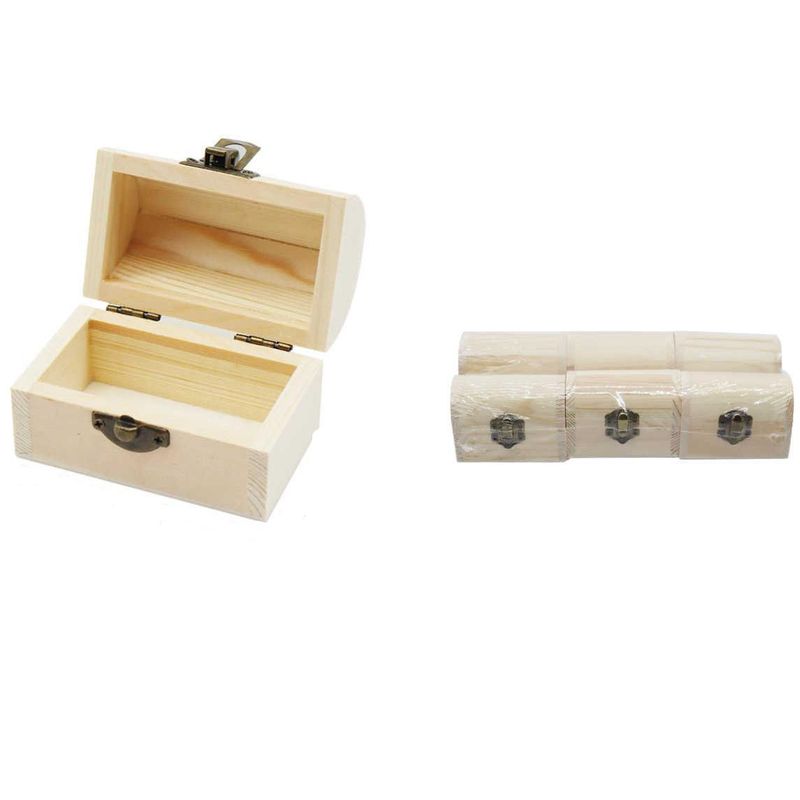 GENERICO - Set 6 Cajas Madera Forma Joyero
