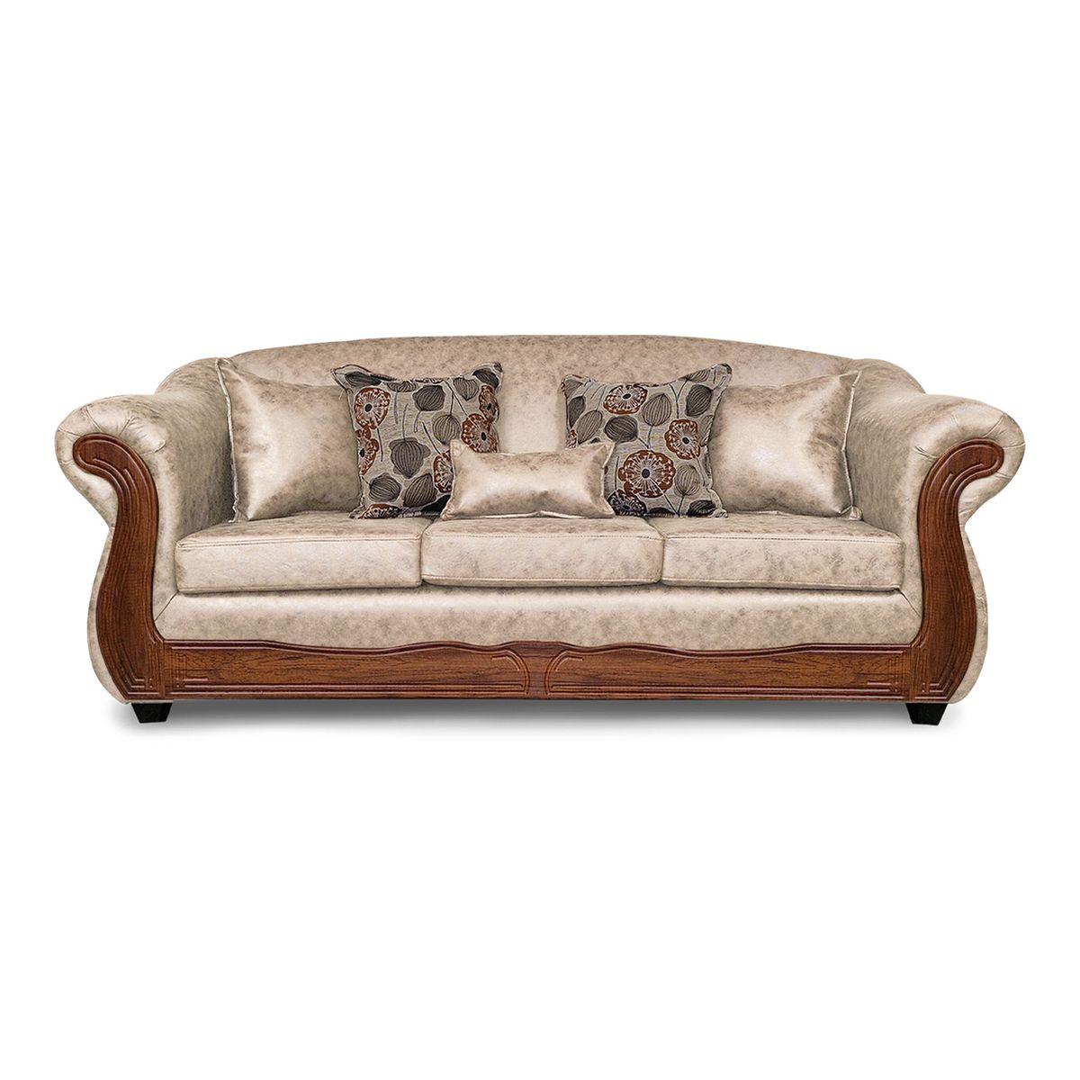 ADONIS LEUDH - Sofá 3 Cuerpos Estambul Envejecido Extra Grande Beige X