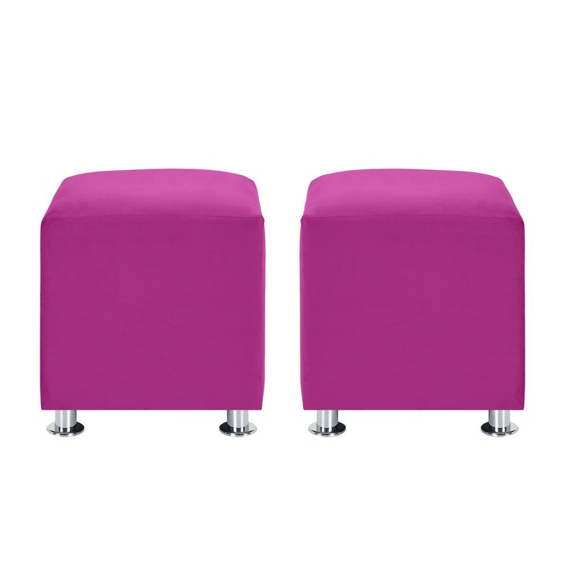 BODEVIR - Set Pouf Cali 1C Felpa 12 Fucsia