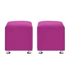 BODEVIR - Set Pouf Cali 1C Felpa 12 Fucsia
