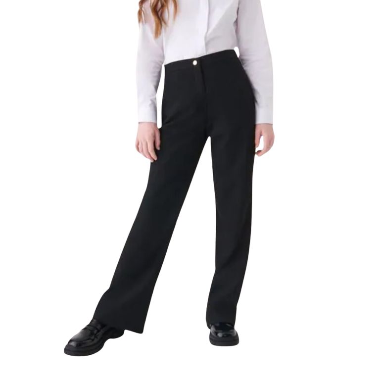 Pantalon Escolar Spandex Nina Azul - Tallas 4-58 Azul Marino 12