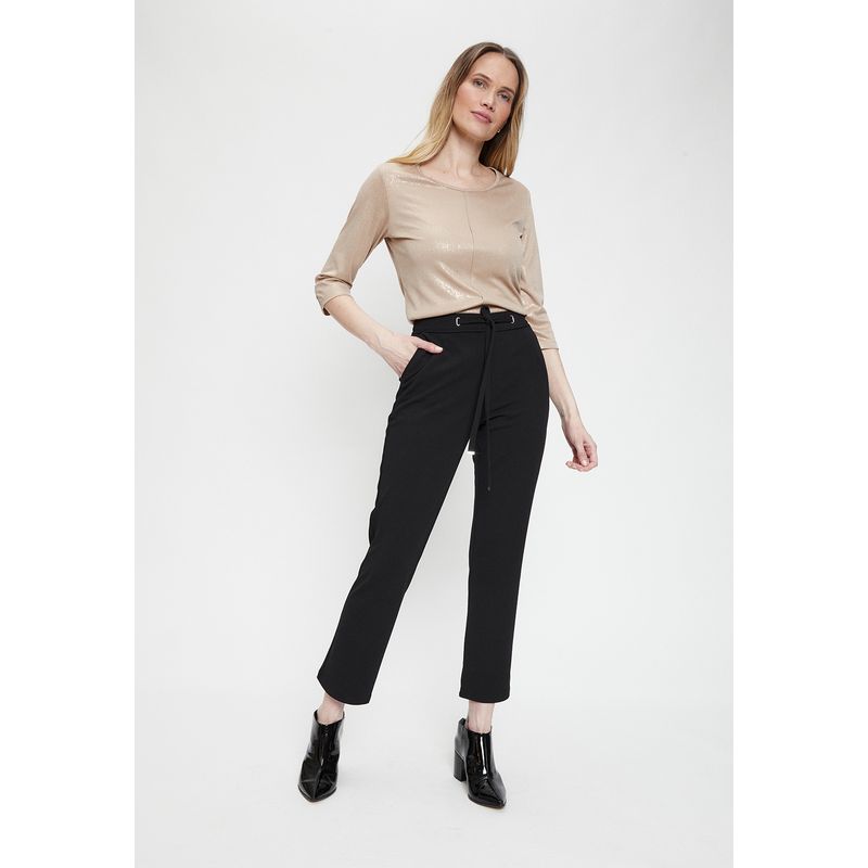 MA GRIFFE - Pantalon Negro Mujer Magriffe