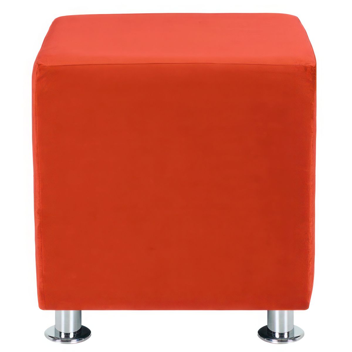 BODEVIR - Set Pouf Cali 1C Felpa 12 Naranjo