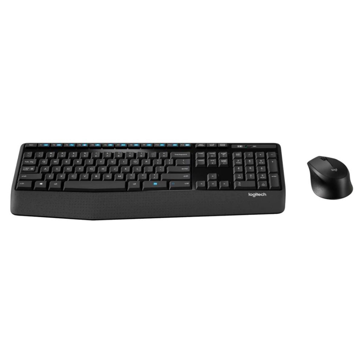 LOGITECH - Combo Teclado y Mouse Inalámbrico Logitech MK345 USB Negro