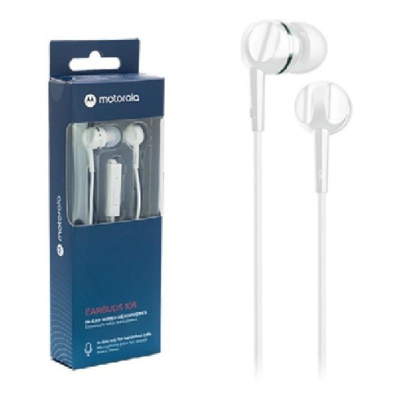 MOTOROLA - Audifonos Moto Earbuds 105-S MLIBRES Blanco MOTOROLA