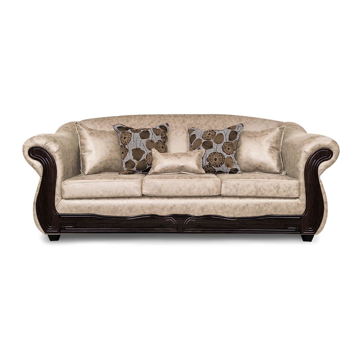 ADONIS LEUDH - Sofá 3 Cuerpos Estambul Envejecido Extra Grande Beige