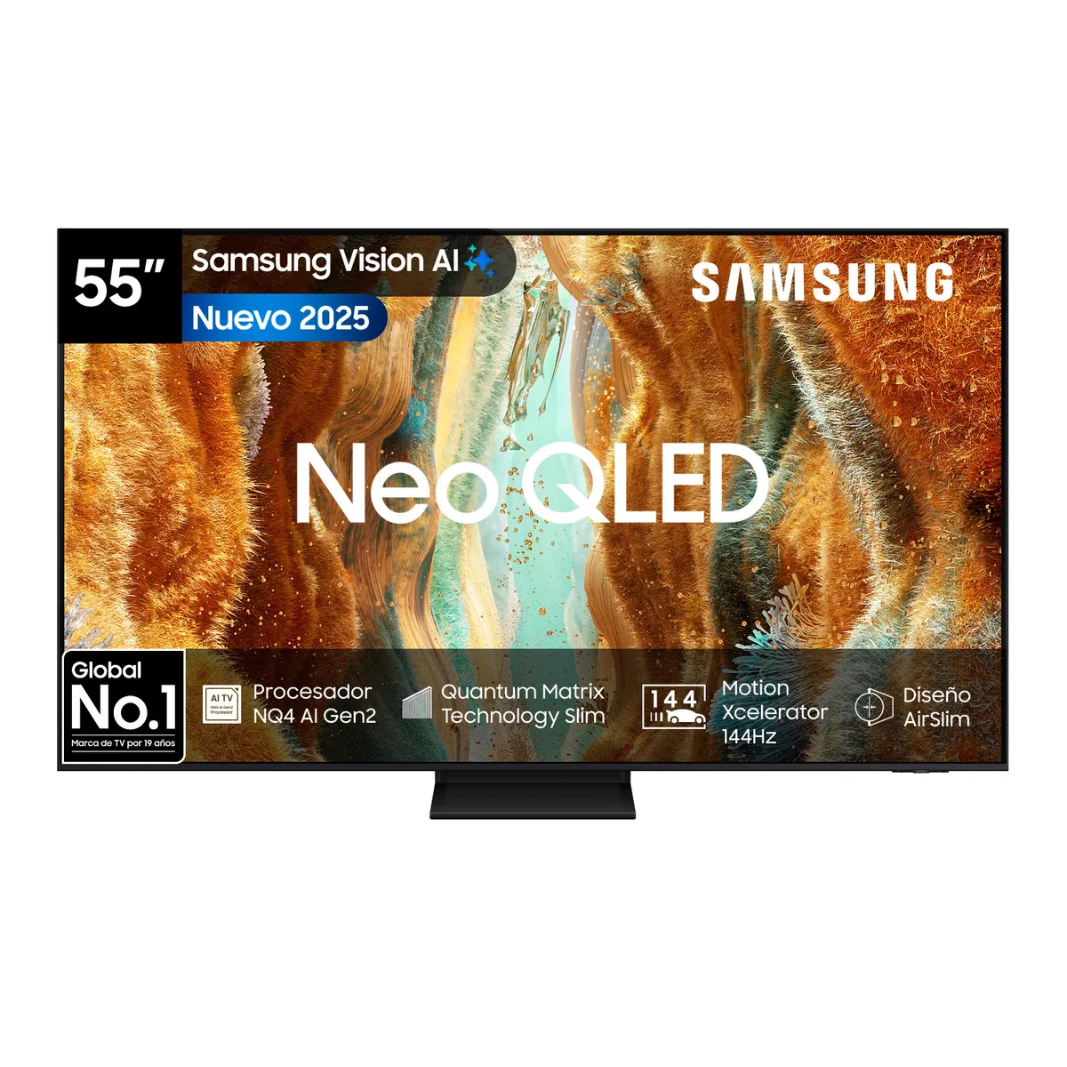 SAMSUNG - 55 Neo QLED 4K QN70F Vision AI Smart TV 2025