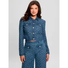 GUESS - Chaqueta Gilly Jacket Azul