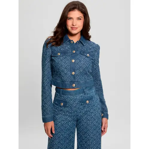 GUESS - Chaqueta Gilly Jacket Azul