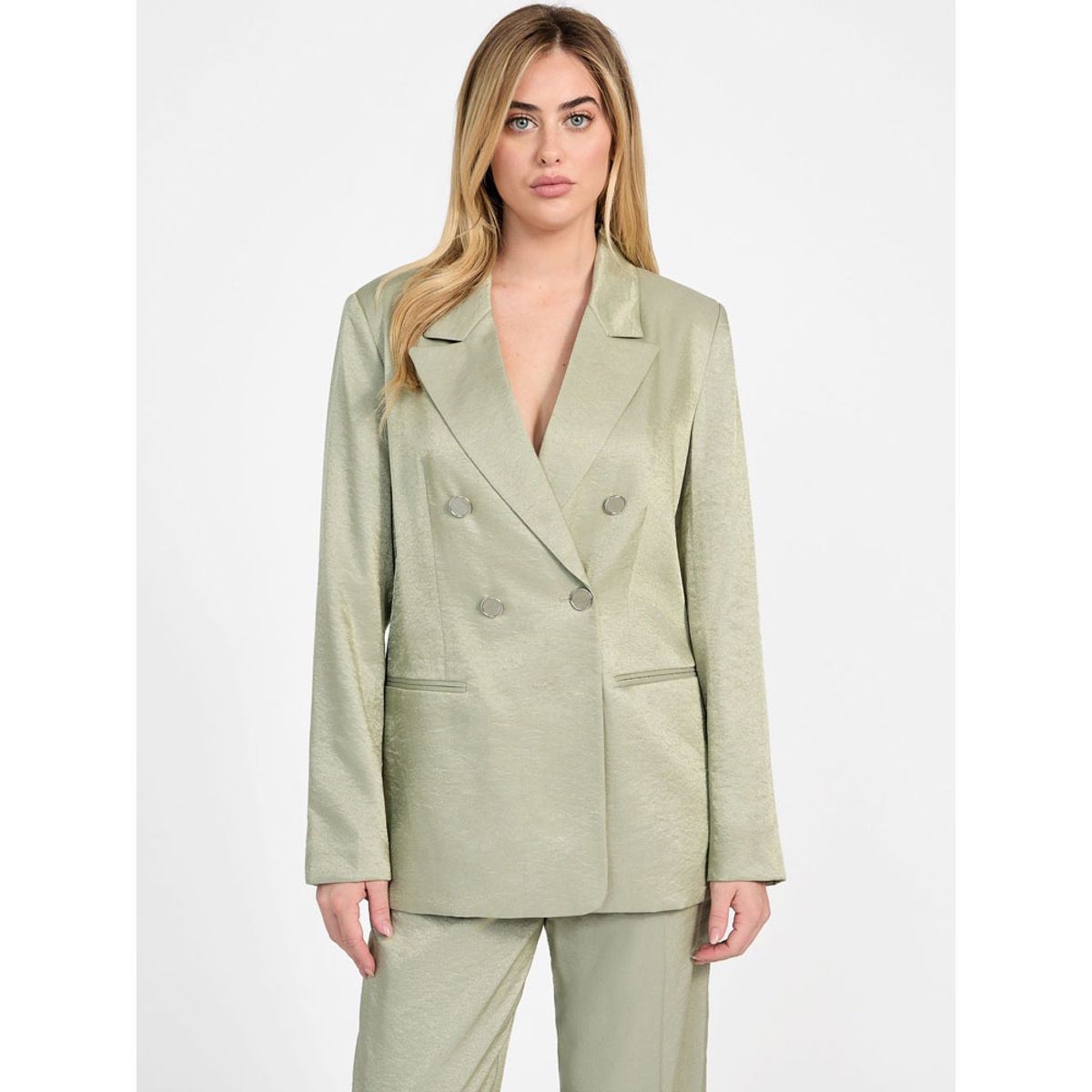 GUESS - Chaqueta Camille Perfect Blazer Verde Guess