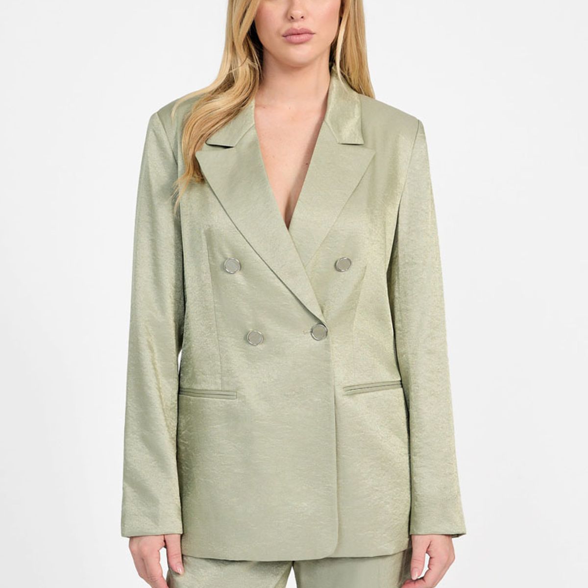 GUESS - Chaqueta Camille Perfect Blazer Verde Guess