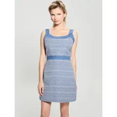 GUESS - Vestido Sl Elsie Tweed Dress Azul
