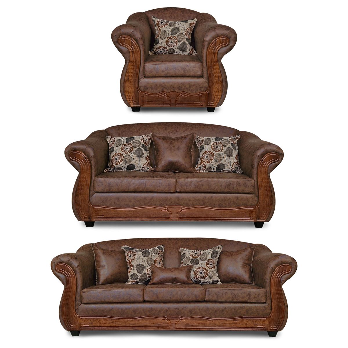 ADONIS LEUDH - Living 3+2+1 Estambul Envejecido Extra Grande Blanco X