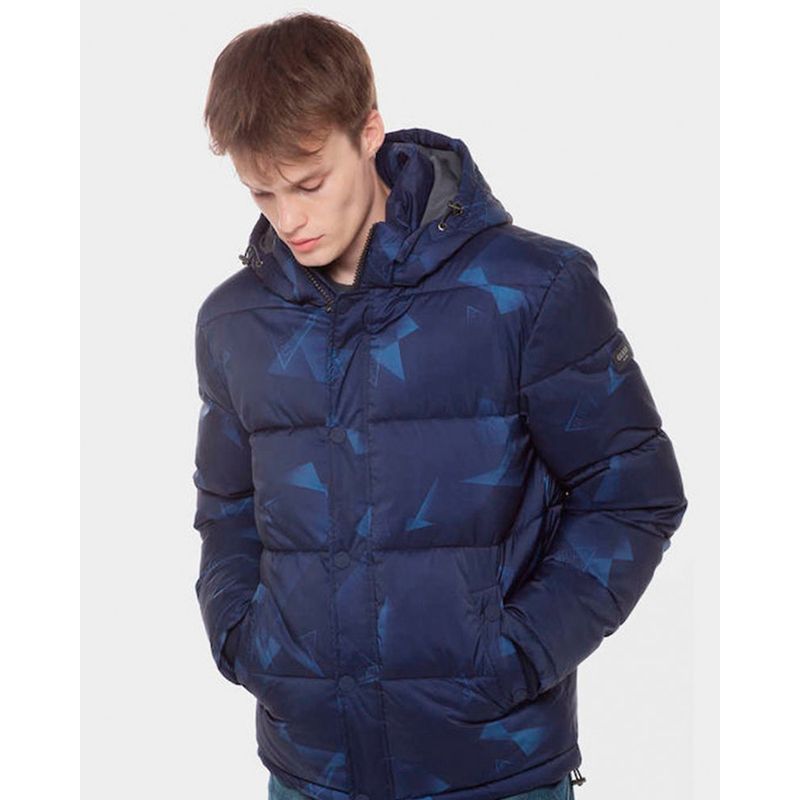 GUESS - Chaqueta Stretch Puffa Jacket Azul Guess