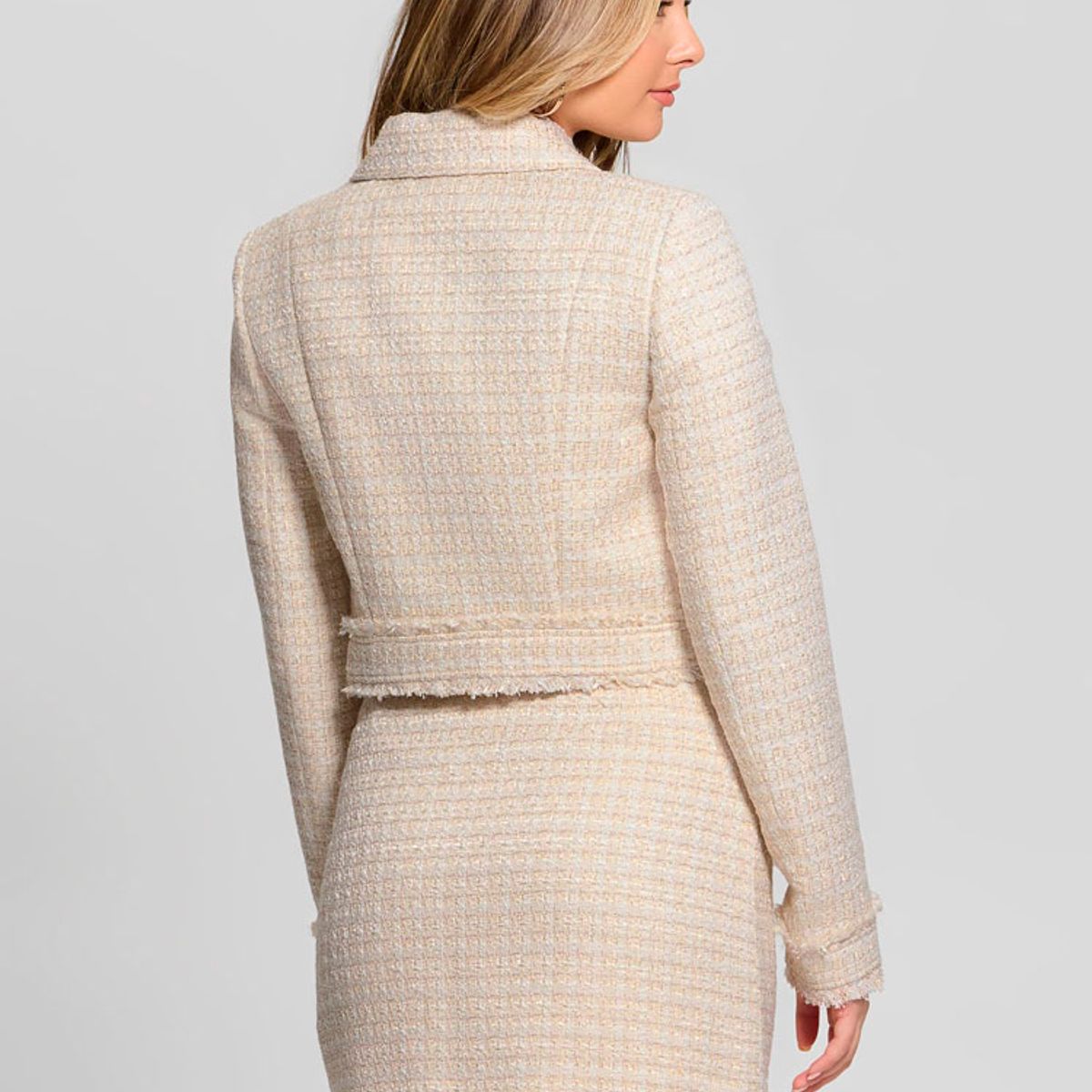 GUESS - Chaqueta Daphnee Cropped Jacket Beige Guess