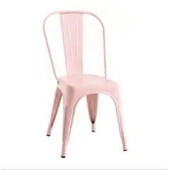 GENERICO - Silla tolix metálico para comedor - Rosado