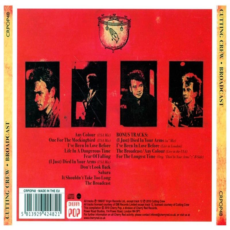 HITWAY MUSIC - CUTTING CREW  - BROADCAST BONUS TRACKUK VERSION - CD.