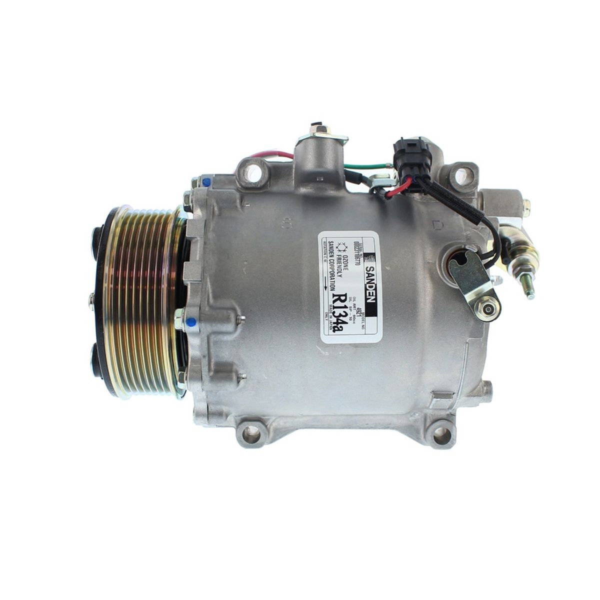 SANDEN - Compresor de AC TRSE09 7PK 12V 106MM OE 3752 SANDEN.