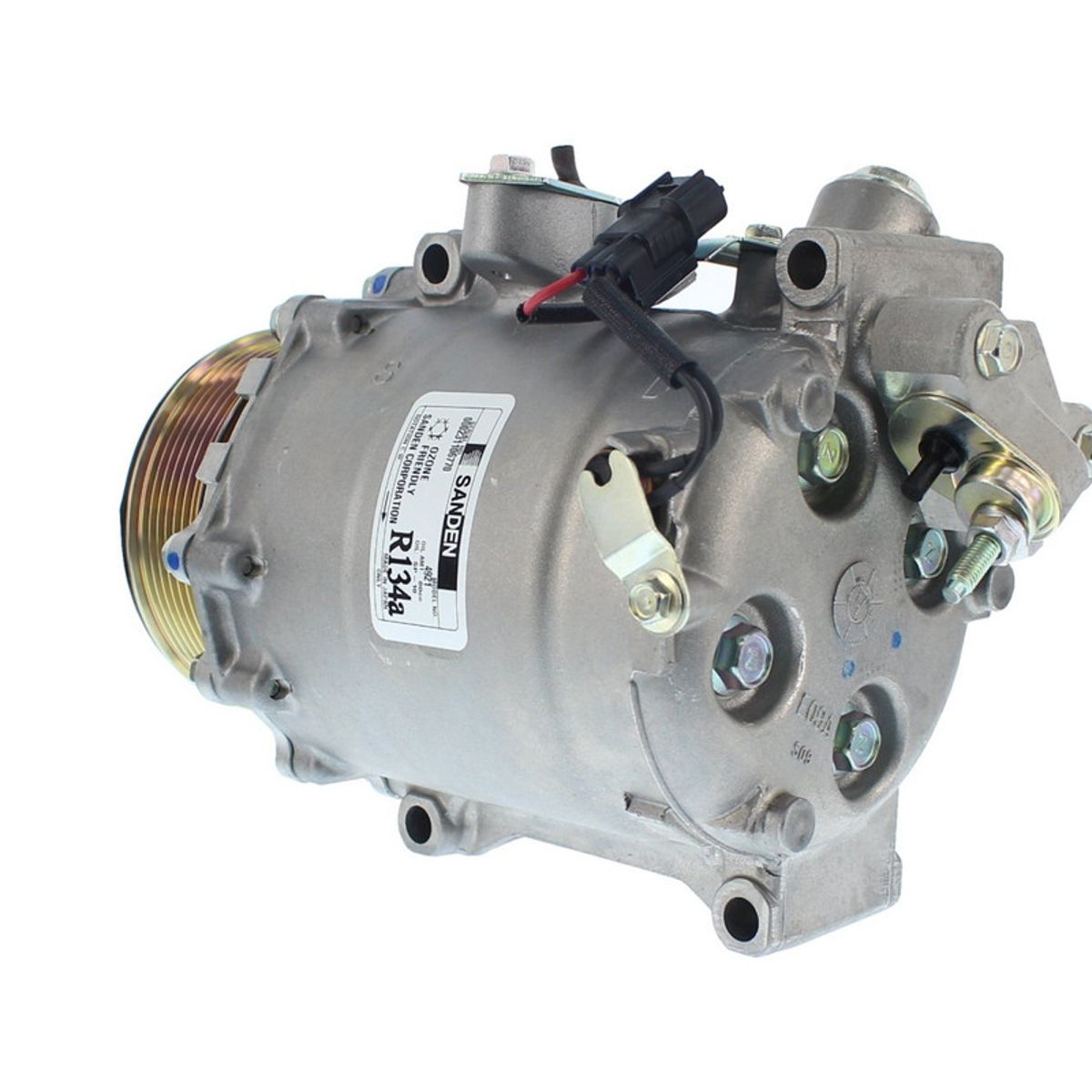 SANDEN - Compresor de AC TRSE09 7PK 12V 106MM OE 3752 SANDEN.