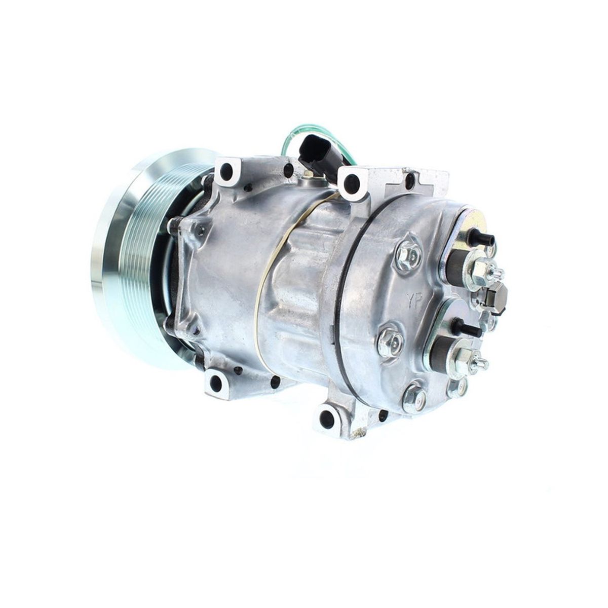 SANDEN - Compresor de AC 7H15 24v 133mm Caterpillar 4095 Sanden.