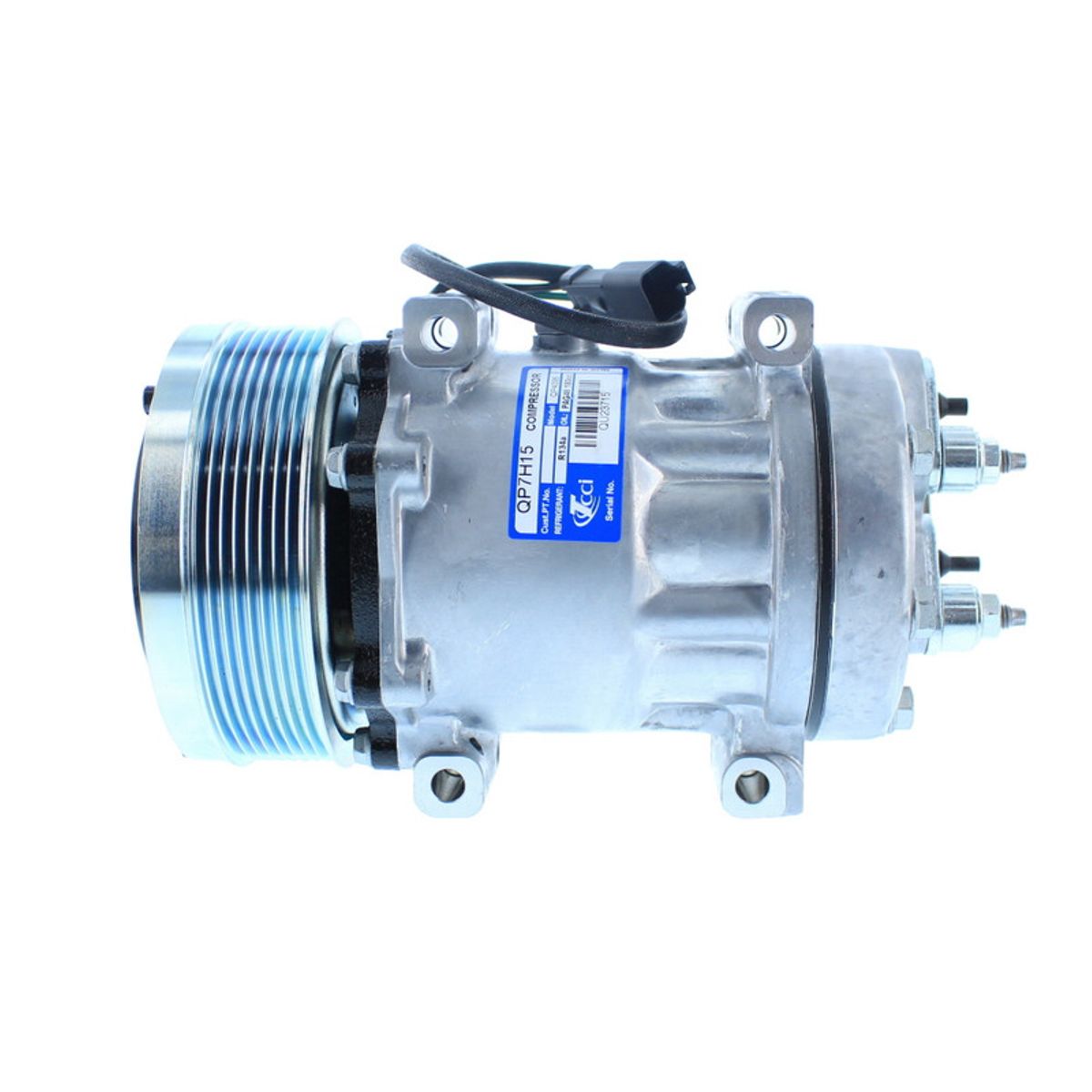 AMERICAN AIR - Compresor de AC 7H15 8pk 24v 133mm Mdirecto AM-QUE 4095.