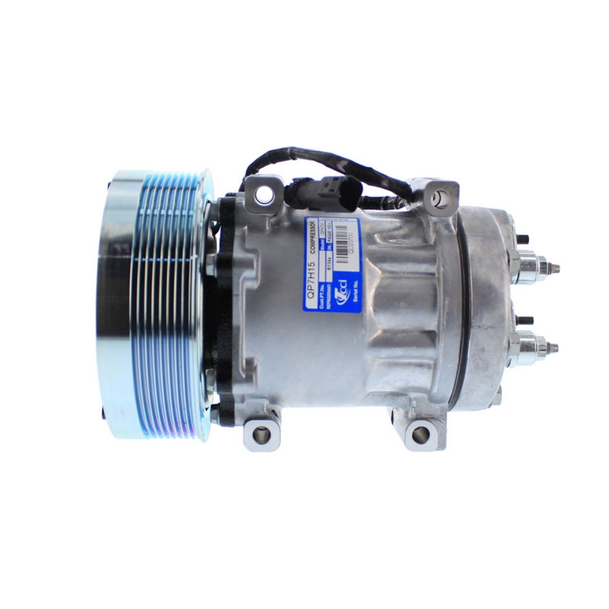 AMERICAN AIR - Compresor de AC 7H15 8PK 24V 152MM LARGO AM-QUE 4250.