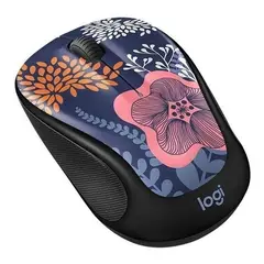 LOGITECH - Mouse Inalambrico M317 Blue Floral