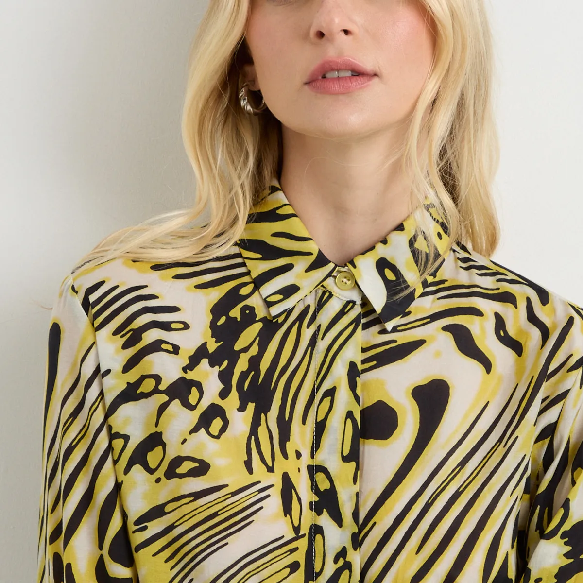 ASH - Blusa Manga Larga Amarillo Mujer Ash