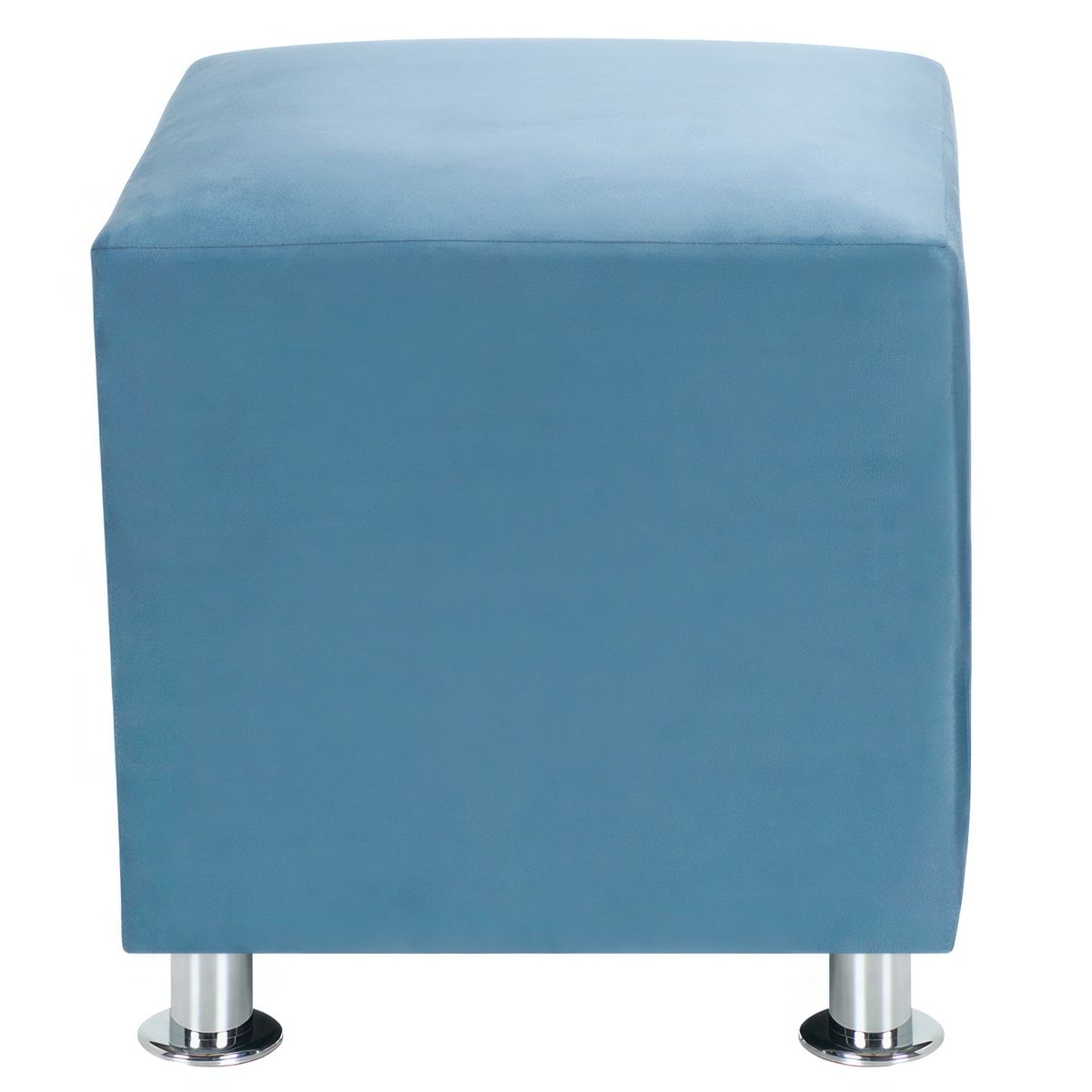 BODEVIR - Set Pouf Cali 1C Felpa 12 Azul Petroleo