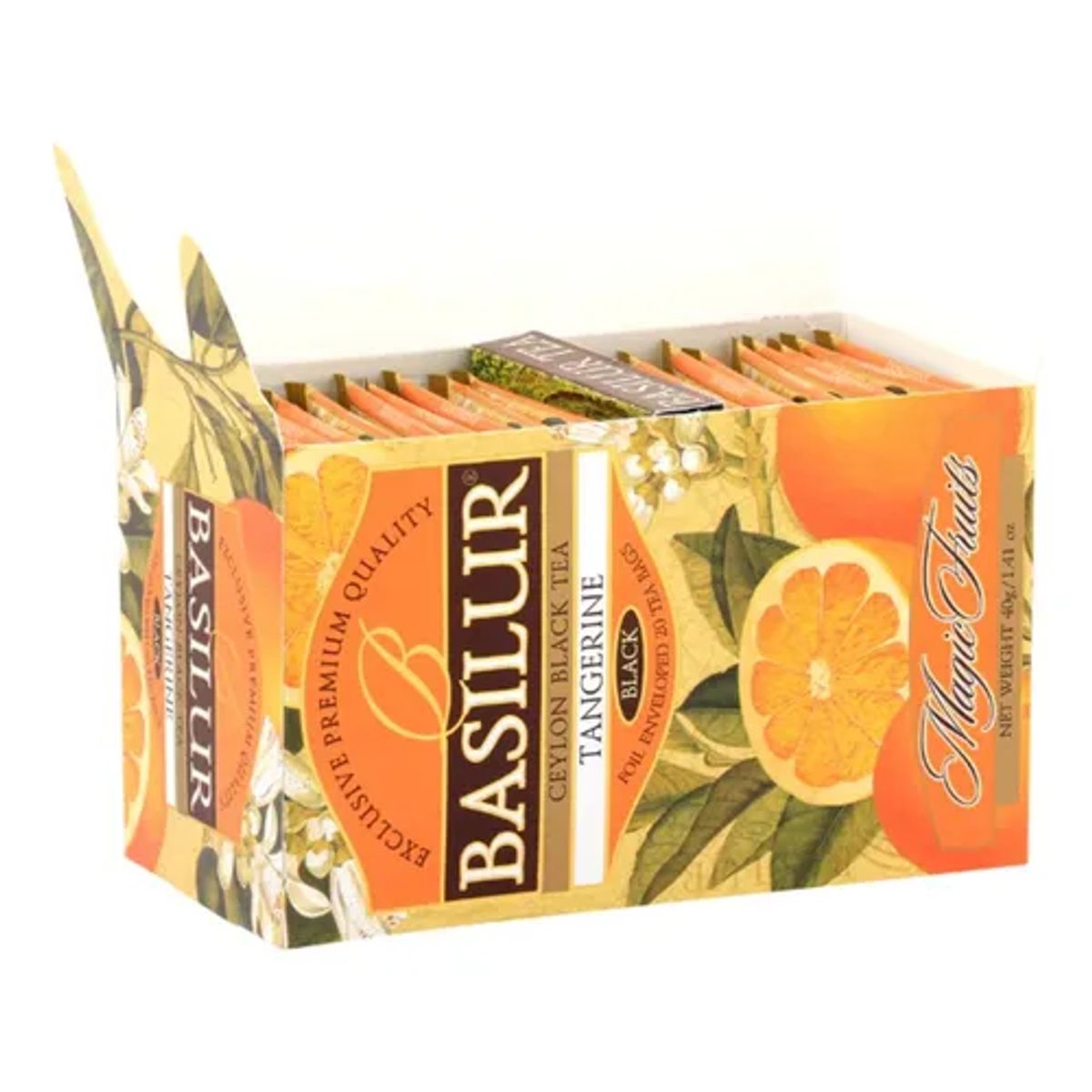 BASILUR - Ceylon Black Tea TANGERINE Magic Fruits - Basilur