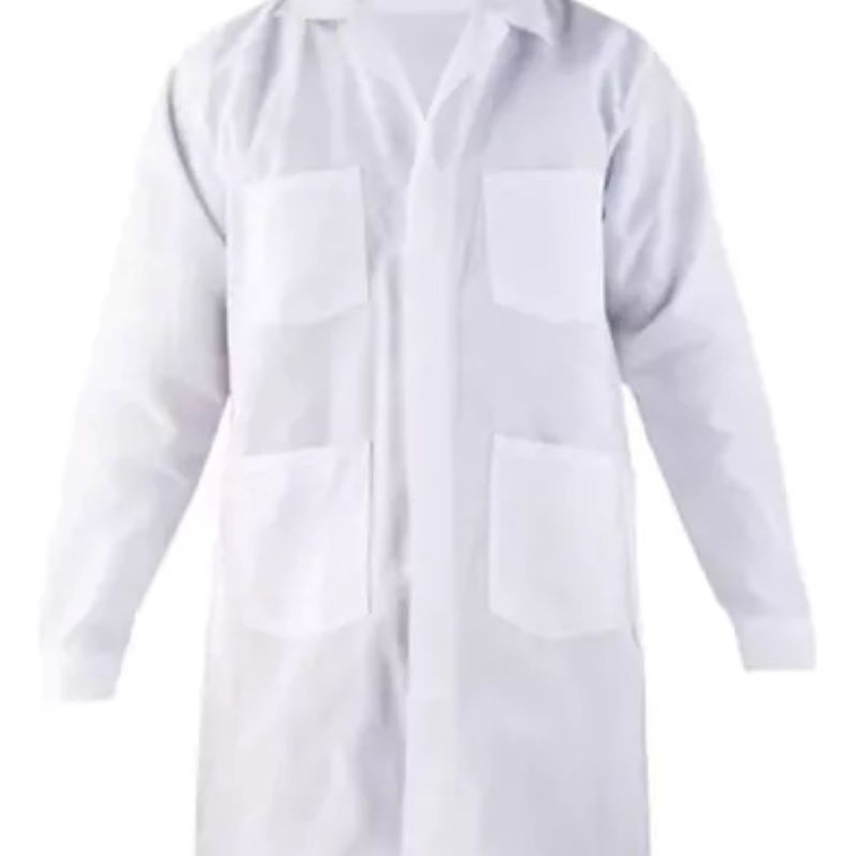 ALASKA - Cotona Poplin Blanca Delantal Laboratorio Bata