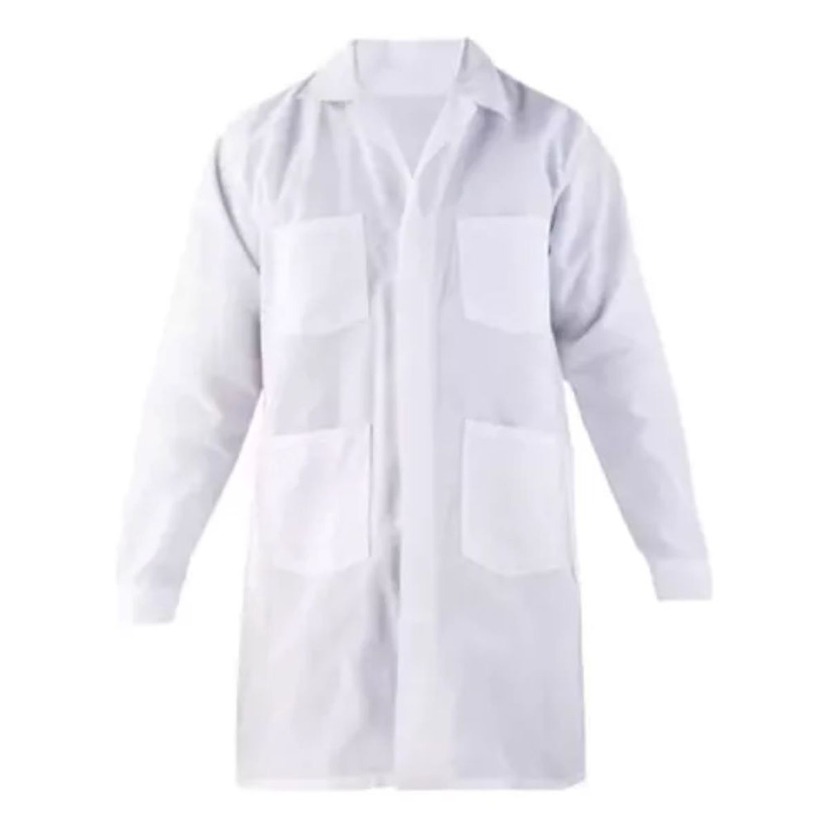 ALASKA - Cotona Poplin Blanca Delantal Laboratorio Bata