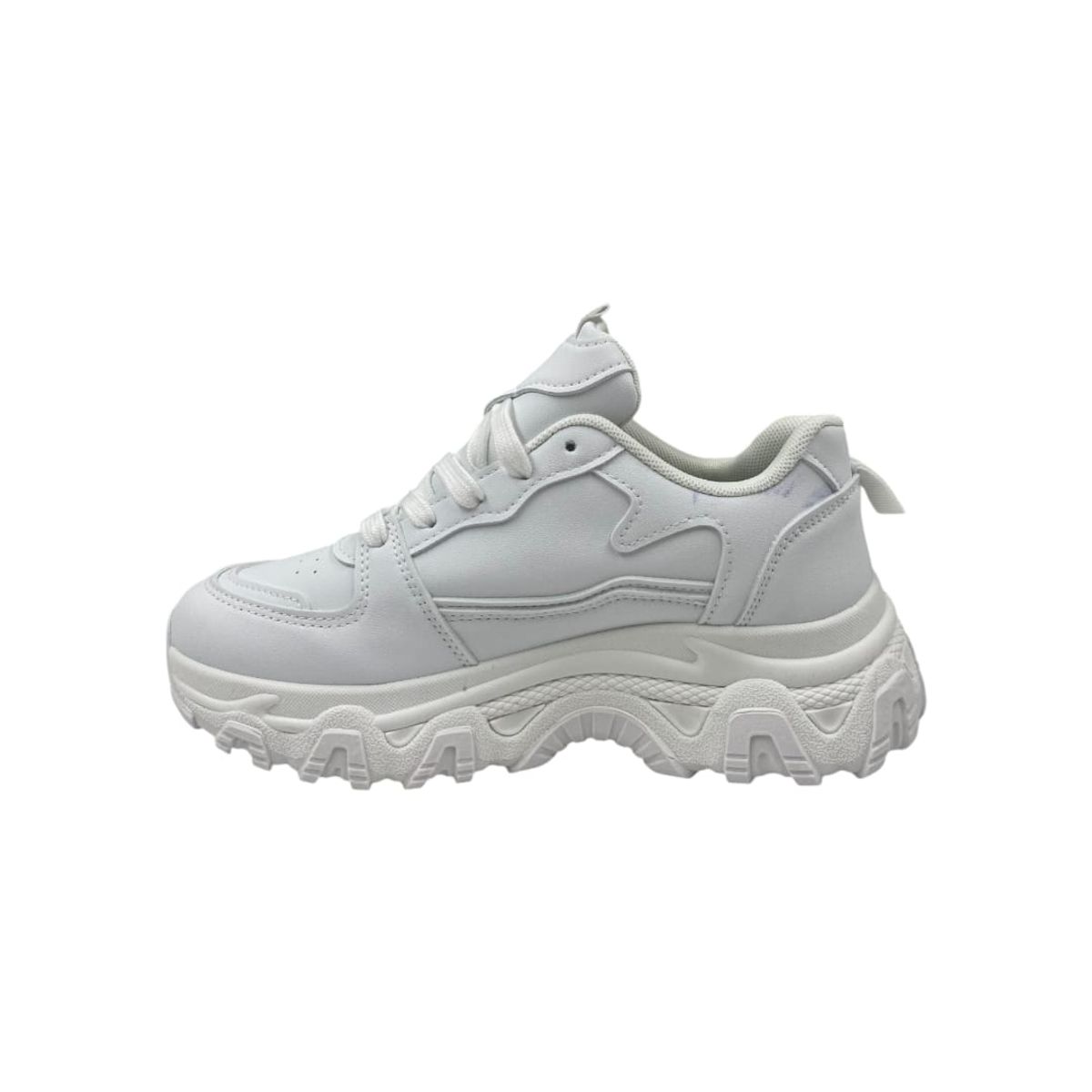 HERIEL - Zapatilla Blanca Plataforma Mujer