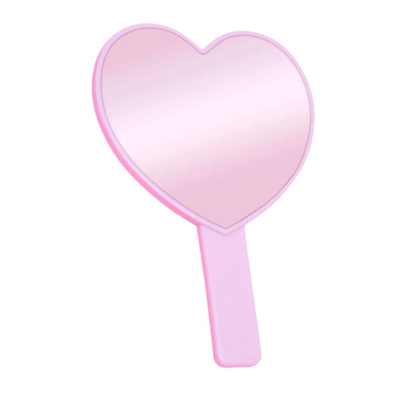 BEAUTY CREATIONS - Espejo De Mano En Forma De Corazón Rosa Beauty Creations