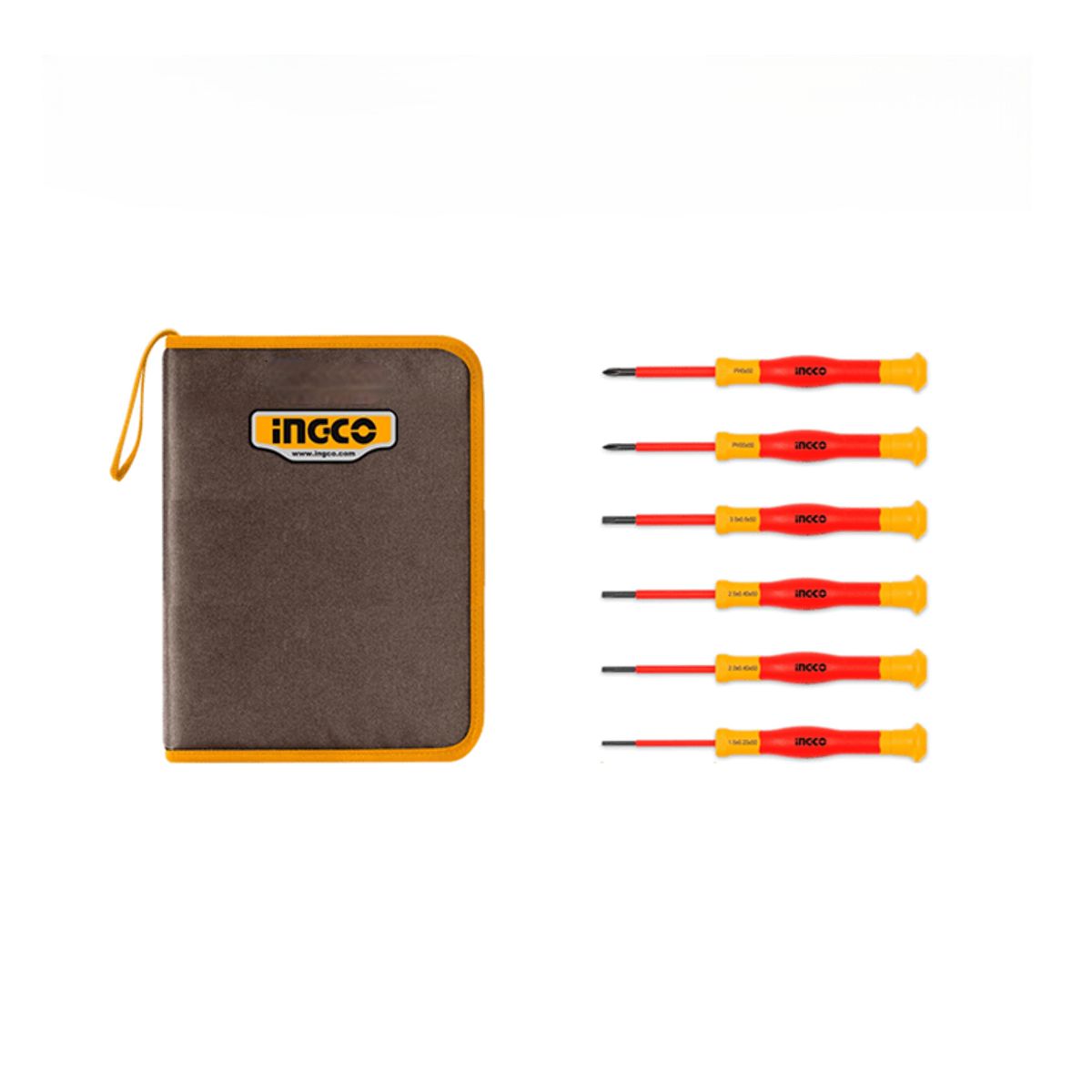 INGCO - Set Desatornillador De Precision Aislado Ingco Vde 6 Piezas