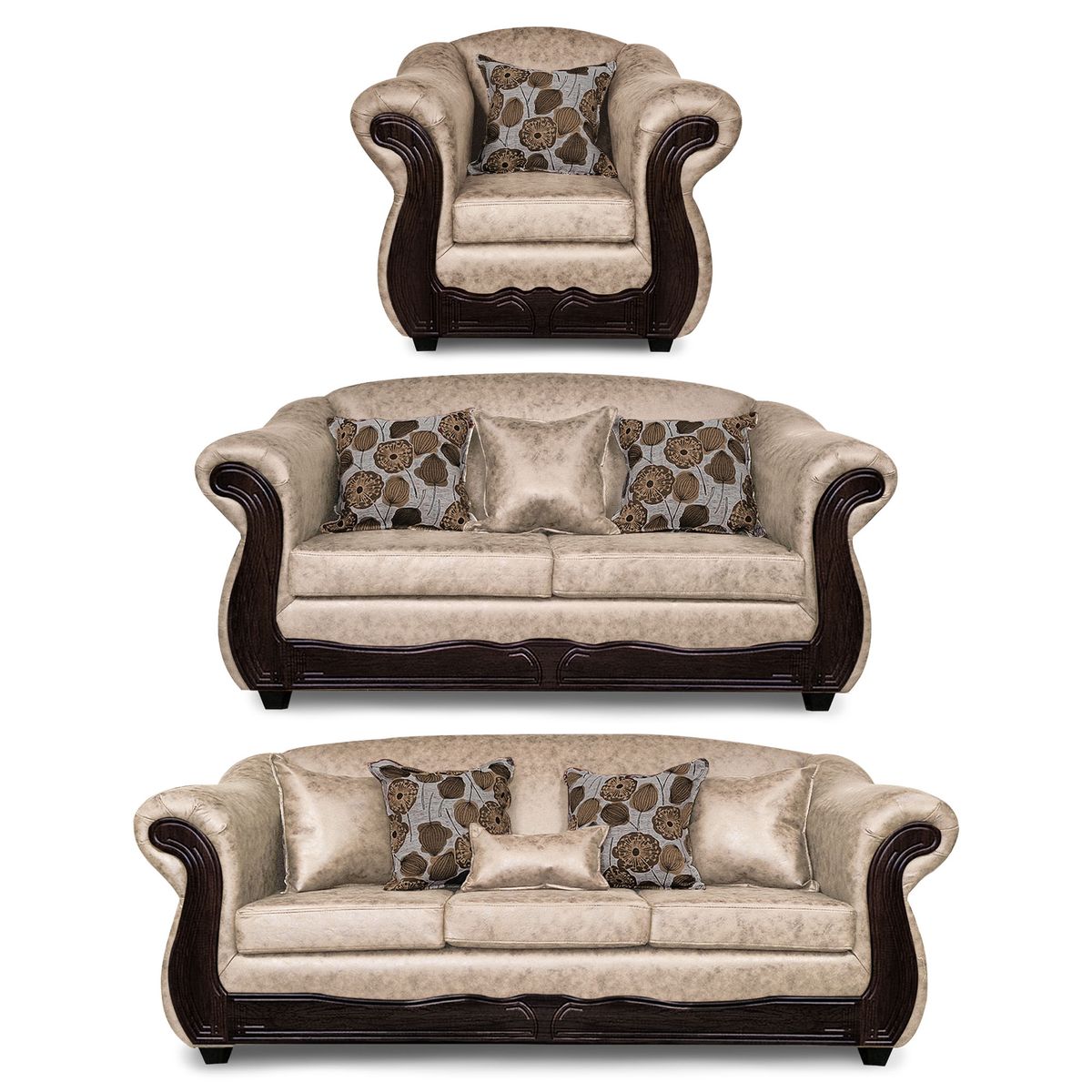 ADONIS LEUDH - Living 3+2+1 Estambul Envejecido Extra Grande Beige