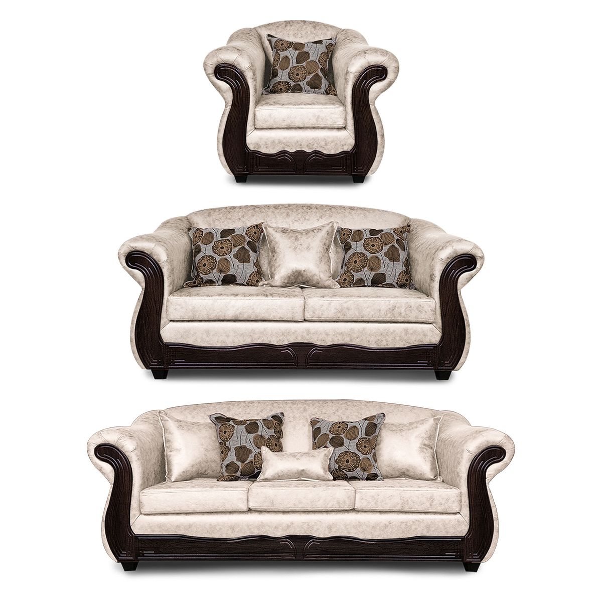 ADONIS LEUDH - Living 3+2+1 Estambul Envejecido Extra Grande Blanco