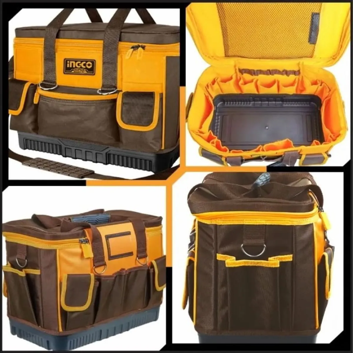 INGCO - Bolso Porta Herramientas 16 Pulgadas 25 Bolsil  Ingco Htbg10.