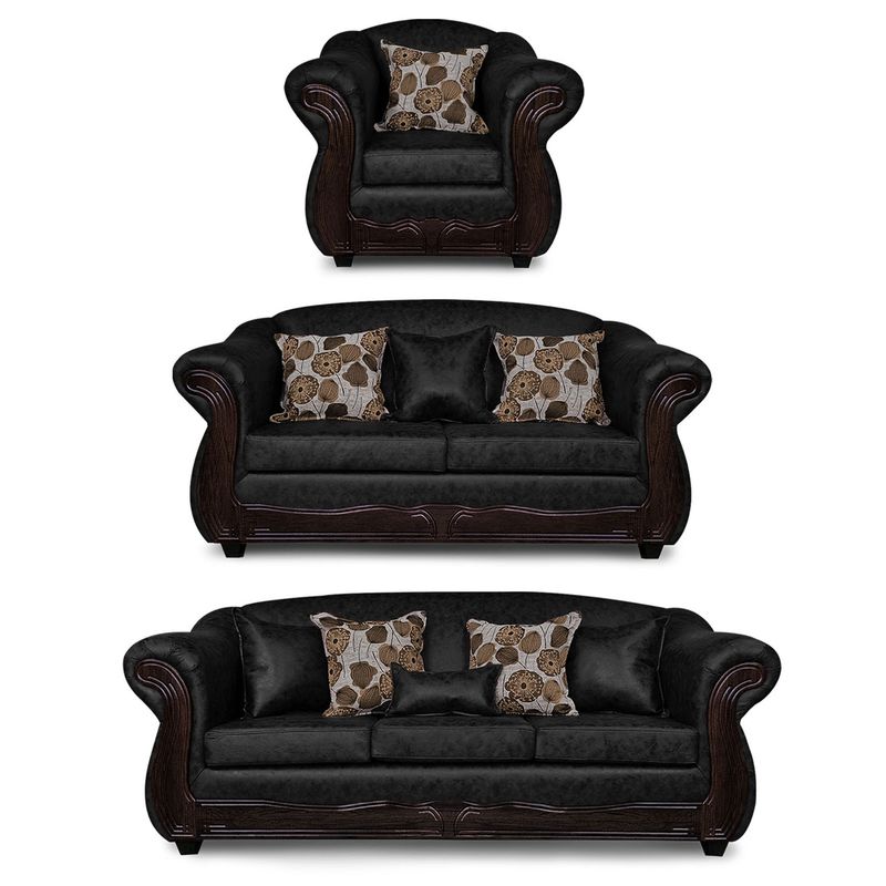 ADONIS LEUDH - Living 3+2+1 Estambul Envejecido Extra Grande Negro