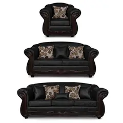ADONIS LEUDH - Living 3+2+1 Estambul Envejecido Extra Grande Negro