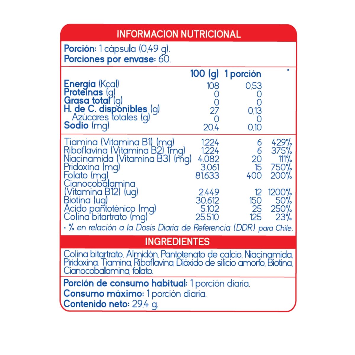 SUPLALIM - B-Complex Suplalim 60 cápsulas – Apoyo energético y bienestar diario