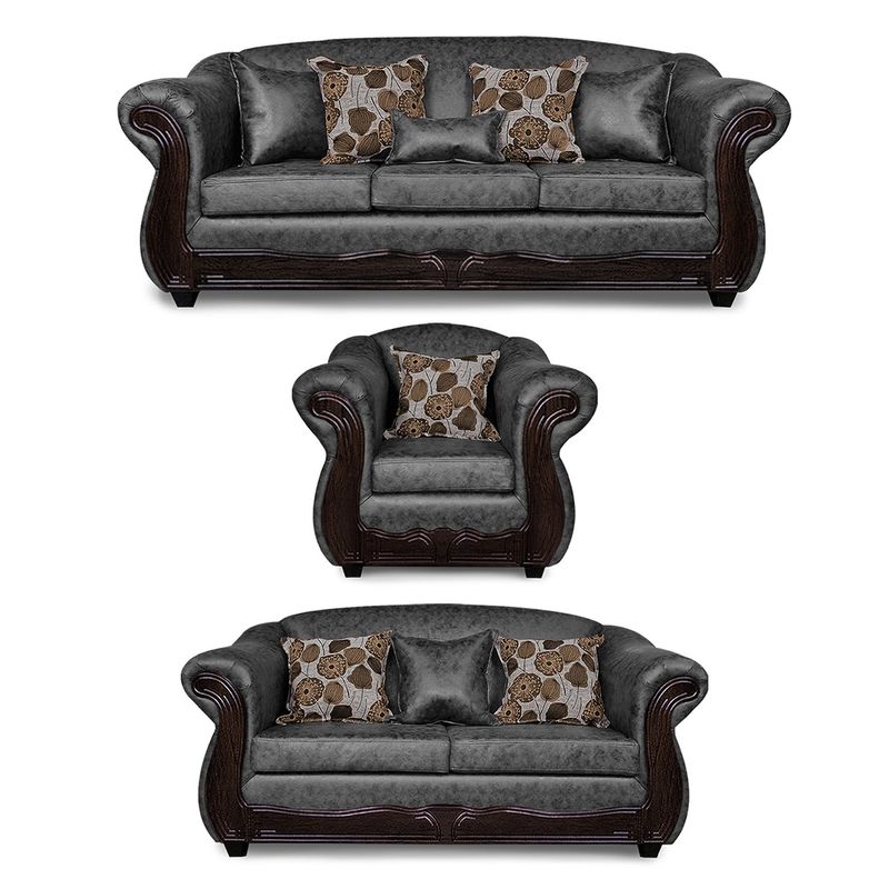 ADONIS LEUDH - Living 3+2+1 Estambul Envejecido Extra Grande Gris