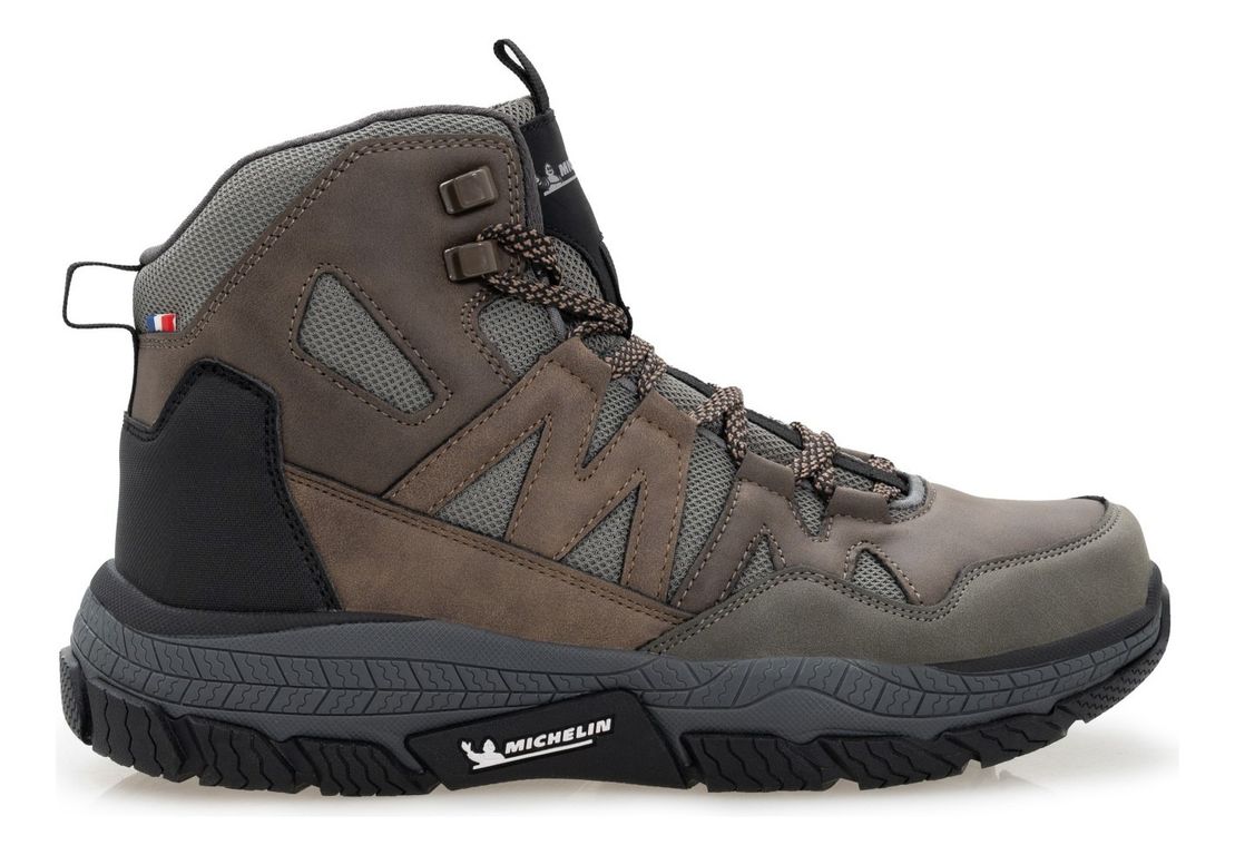 Zapatilla Botín Casual Urbano Hombre Caqui Michelin Df10