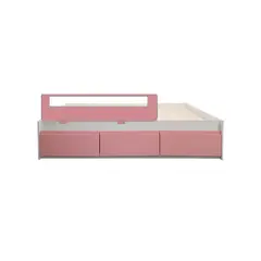 DECORACION CREATIVA - Cama Montessori 3 Cajones 1 Pza Rosada.