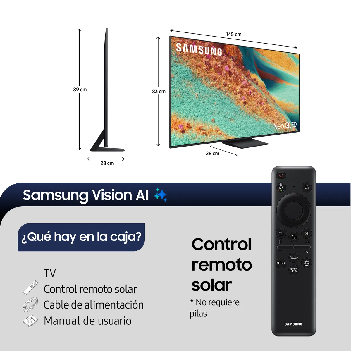 SAMSUNG - 65 Neo QLED 4K QN85F Vision AI Smart TV 2025