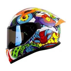 SHAFT - Casco Moto 522 sp Comic Monster bl Brillo nj.n Integral TALLA XL