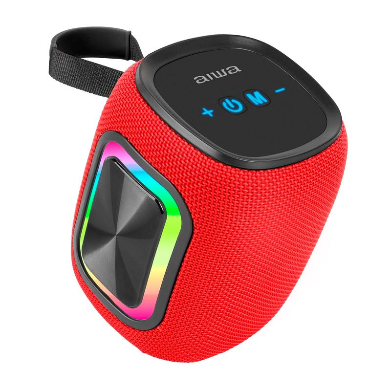 AIWA - Parlante Bluetooth Aiwa 12w Radio Fm Luz Rgb Aw-kb61