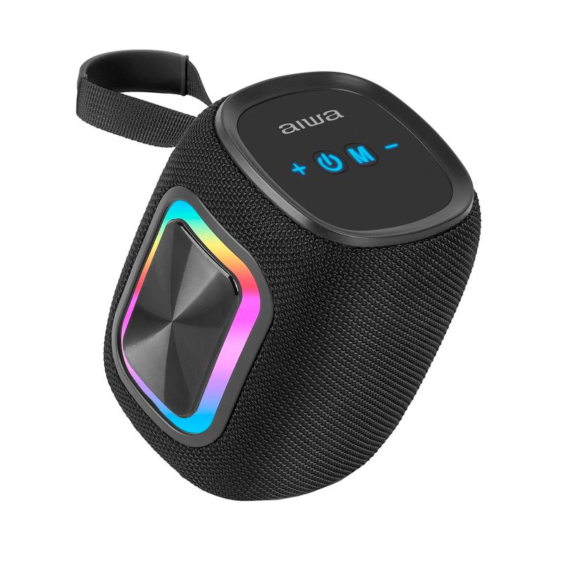 AIWA - Parlante Bluetooth Aiwa 12w Radio Fm Luz Rgb Aw-kb61